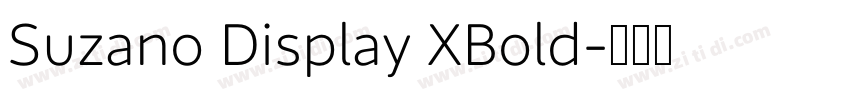 Suzano Display XBold字体转换